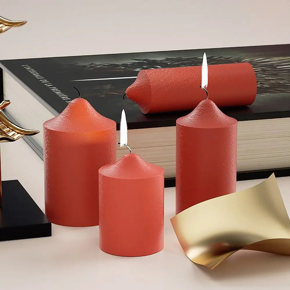 Cylinder Silicone Candle Mold – DIY Wax, Resin & Soap Craft