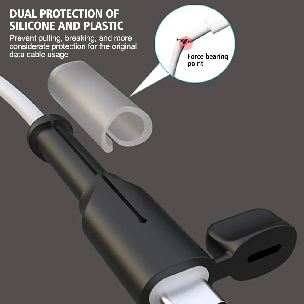 Silicone USB Cable Protector & Wire Winder – Micro/USB-C