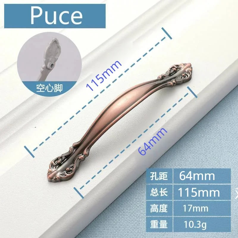 Cabinet Handles Simple Desk Drawer Pulls Cabinet Door Handles Drawer Handles Furniture Hardware Kitchen Accessories Oasis Select Puce 64mm