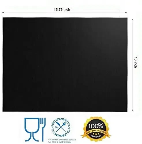 Reusable Non-Stick Oven Liners, Heat Resistant Teflon Protector Mat for Bottom of Electric & Gas Oven, Grill Mats for Roasting Oasis Select 40x33cm