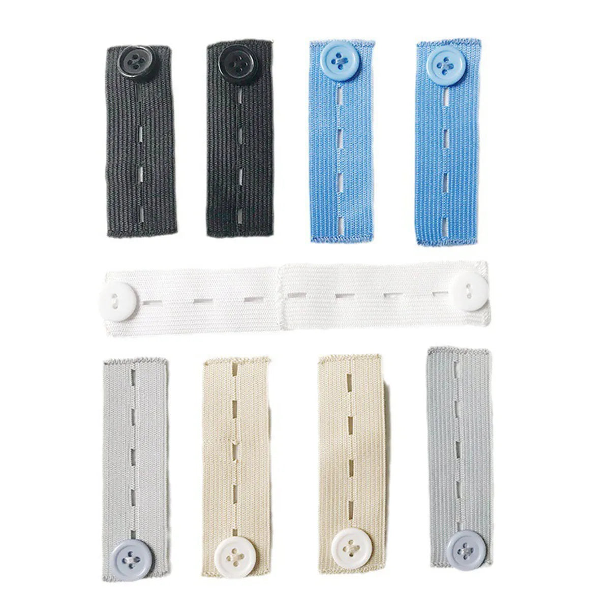 5pcs Pant Extender Belt for Extending Jeans Pants Waist Extender Buttons Pants Adjustable DIY Sewing Supplies Oasis Select