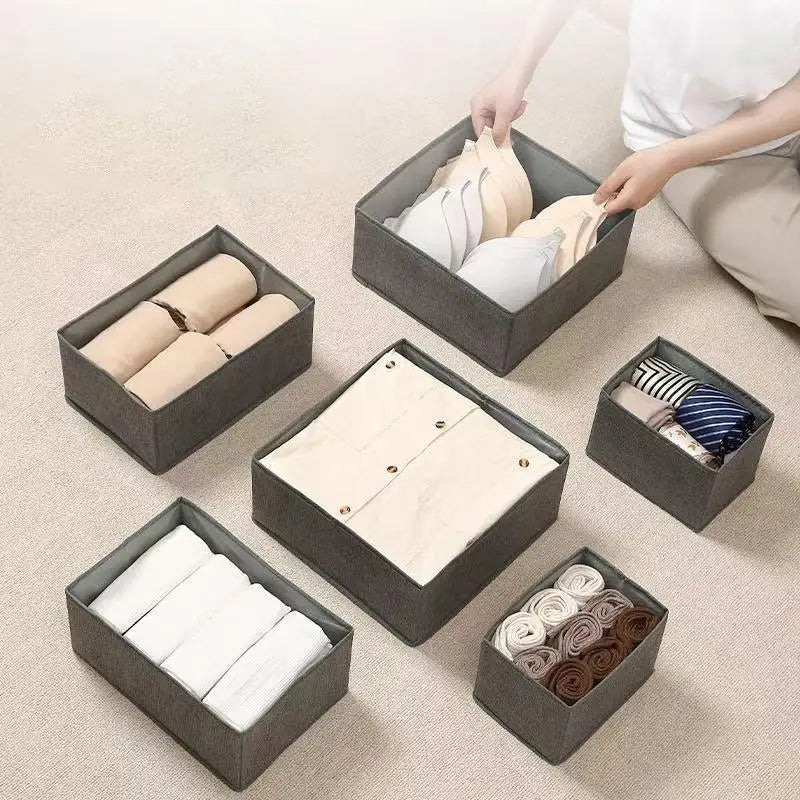 Clothes Organizer Storage Box Underwear Bra Socks Cabinet Drawer Organizer T-Shirt Storage Basket Wardrobe Storage Organizers Oasis Select