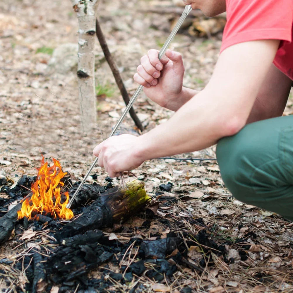 1/2/4pcs Outdoor Cooking Blowpipe, Telescopic Camping Fire Blower, Portable Survival Tool, Essential for Picnic Cooking Oasis Select