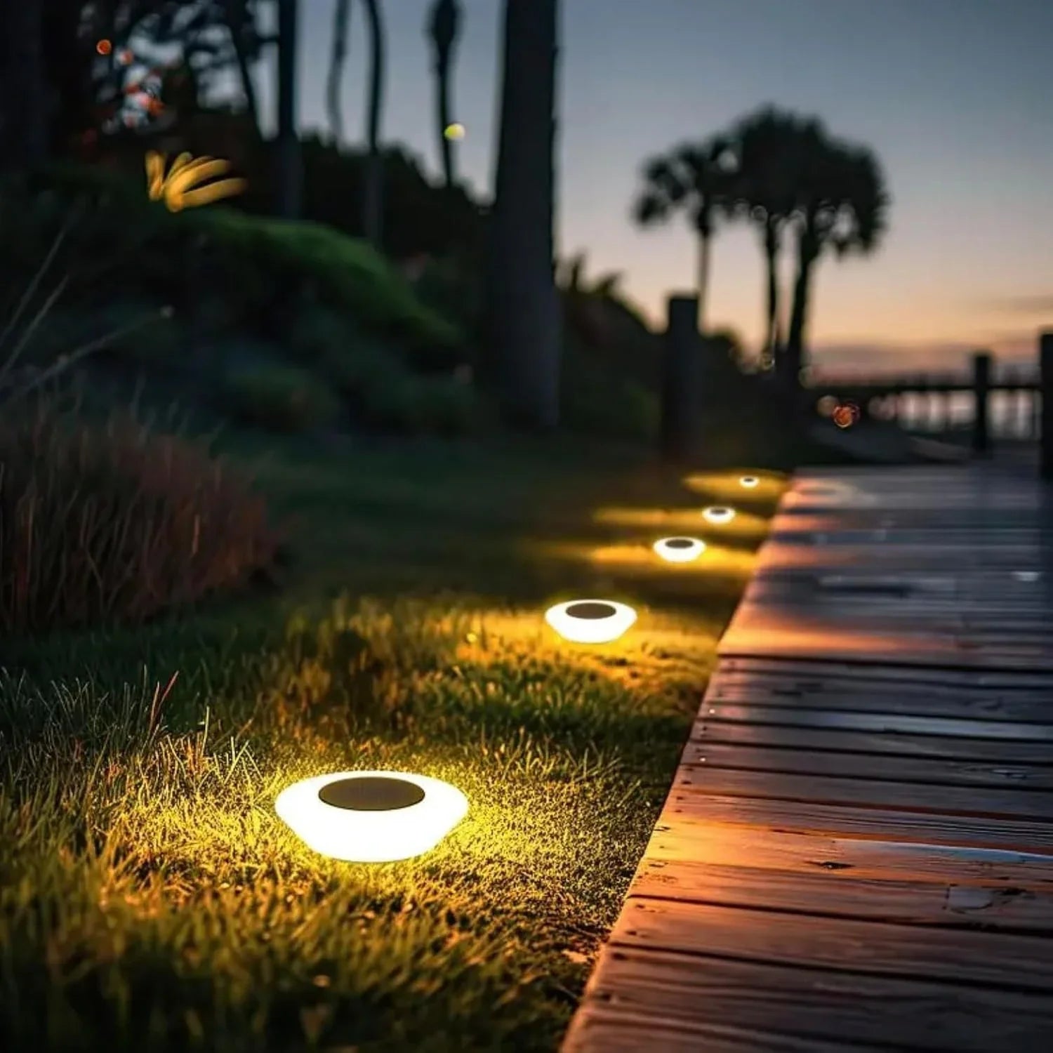 1-10PCS Solar Powered Lawn Lights Outdoor Waterproof Garden Lights LED Floor Lights Landscape Lighting Buried for Yard Decor Oasis Select