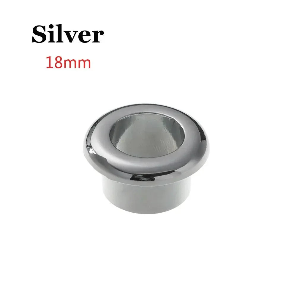 25-80MM Computer Grommet Table Cable Outlet Port Desk Wire Hole Cover Buckle Line Organizer Desk Table Cable Fastener Hardware Oasis Select 18mm silver