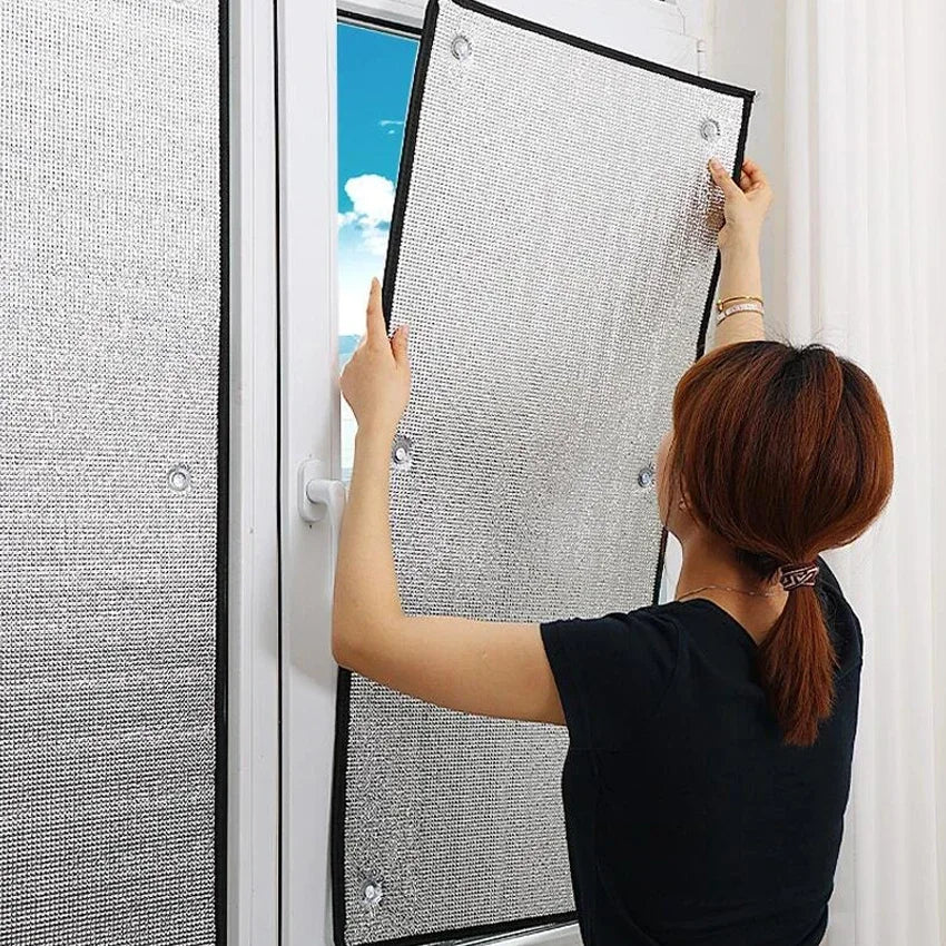 Whole Piece Window Windproof, Warm, Sealed, Winter Leak Proof, Waterproof, Bedroom Thickened，non Perforated, Cold Proof Curtains Oasis Select