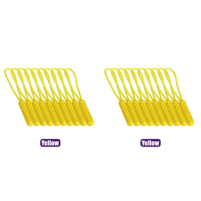 10/20pcs Rucksacks Zip Cord Replacement Clip For Coats Jackets Pull Puller Tent Zippers Pull Rope Zipper Puller Zipper Rope Oasis Select 20pcs Yellow