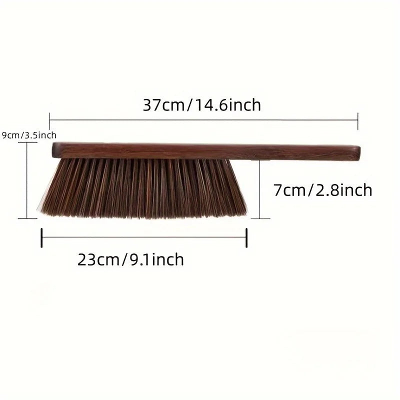 1pc Clean Soft Bristle Dusting Brush with Natural Wooden Handle, Plastic Material, Manual Uncharged Operation Deep Cleaning Oasis Select