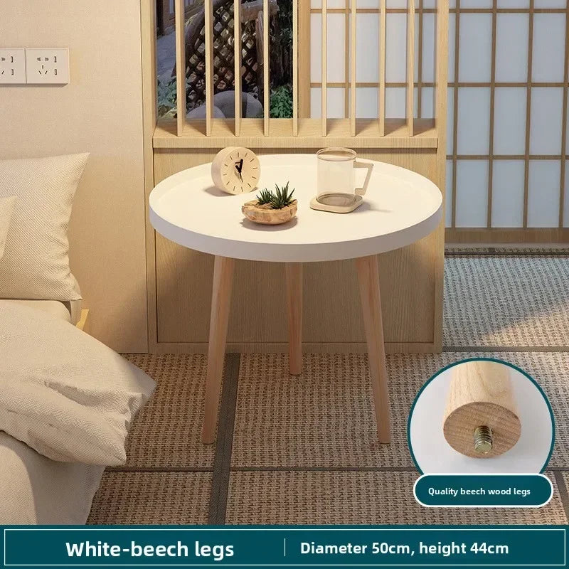 Multi-functional Small round table small apartment bedside table bedroom coffee table rack Oasis Select 50E