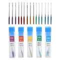 15pcs Anti-Jumping Sewing Machine Needles Sharp Tips Regular Point Universal Sewing Needles Steel Flat Shank Ball Point Needles Oasis Select A
