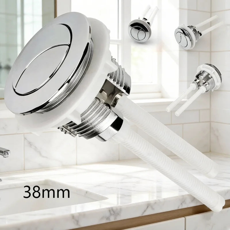 NEW 1Pcs Dual Flush Toilet Push Button, Dual-Control Design, Multi Size 38/48/58mm, Toilet Tank Valve Repair Bathroom Accessory Oasis Select