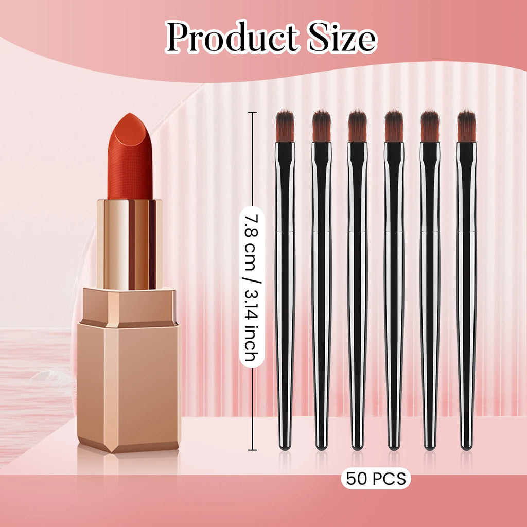 50-Pack Disposable Lip Gloss Wand Brushes – Lip & Eyeliner
