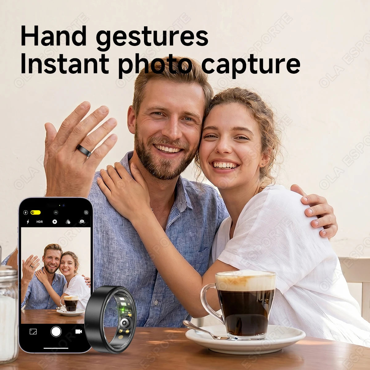 R10 Smart Ring – Heart Rate, Sleep & SpO2 Monitor, 5ATM