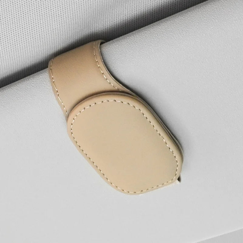 Automotive Car Sun Visor Glasses Case Magnetic Sunglasses Clip Card Ticket Holder Stand Fastener Pen Eyeglasses Accessories Oasis Select B