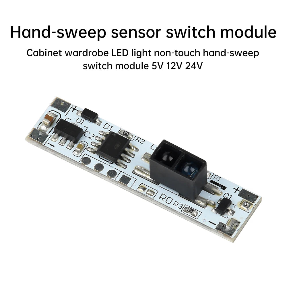 XK-GK-4010A Hand Sweep Sensor Switch Module for 5V-24V LED Lights with Infrared Technology 72W Non-Contact Control Oasis Select
