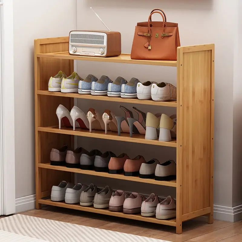 Multi-functional Space-saving shoe rack Multi-layer bamboo shoe rack Storage dust-proof storage shoe rack Oasis Select