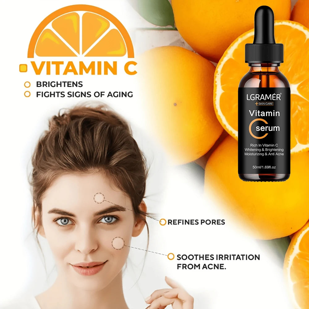 REAROYA Vitamin C Face Serum – Brighten, Firm & Minimize Pores Vitamin C Face Serum Oasis Select