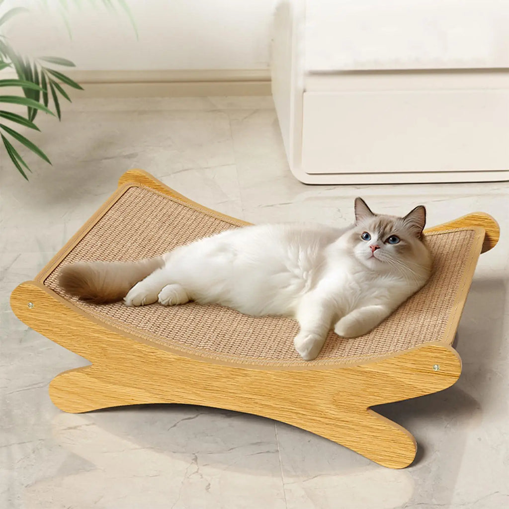 Cat Scratch Pad 2 in 1 Scratch Lounge Cat Bed Breathable Wear-Resistant Cat Lounge Bed Nest for Indoor Outdoor Oasis Select