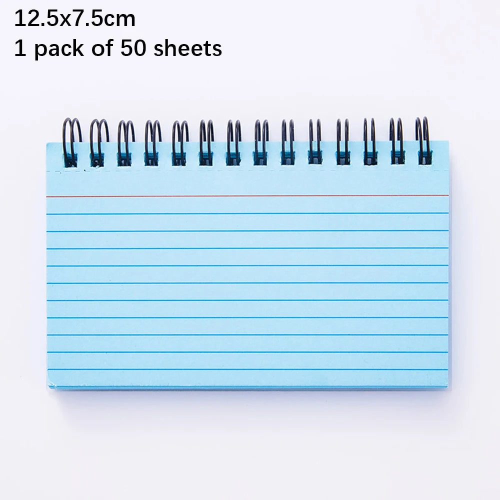 Index Cards with Ring 3x5 Inches 50-250 Sheets Notecards Spiral Flash Cards for Studying Nursing School Office Taking to Do List Oasis Select Blue