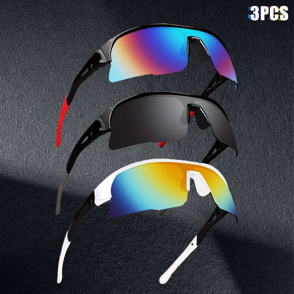 Cycling Glasses UV Protection Sports Sunglasses Lightweight Frame Surround Windproof Glasses for Cycling Running Hiking Oasis Select N-YJ-918531-T
