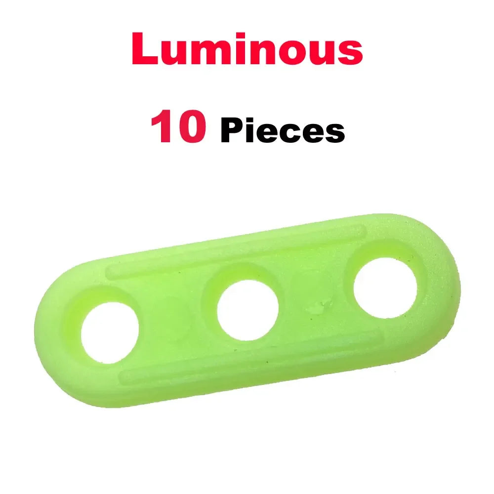 10-70Pcs Luminous Tent Guyline Runners Sliders Camping Awning Guy Line Rope Tensioners Oasis Select Luminous 10 PC
