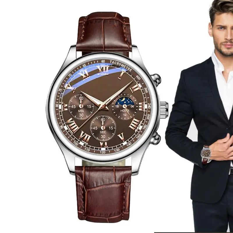 Casual Man Wristwatch Fashion Classic Week Waist Watch For Men Fashionable Men's Casual Sports Watches With Leather Strap Oasis Select