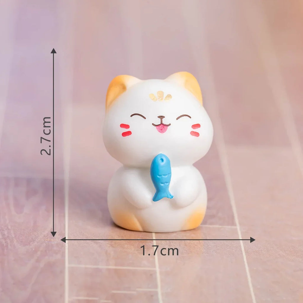 Mini Cats Ornament Fairy Garden Kitten Statue Gift Kids Children Baby Room Decoration Toys Miniature Figurines Home Decor Oasis Select Style2 Kitten s family