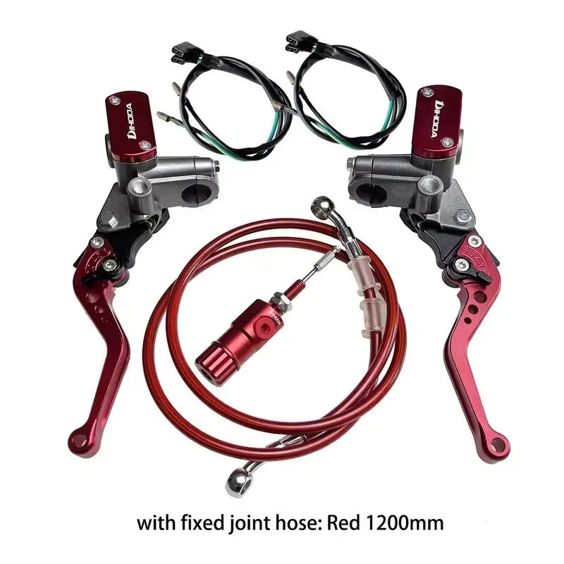 Direct push brake upper pump hydraulic clutch kit modification labor-saving clutch assembly accessories 14mm piston Oasis Select Red