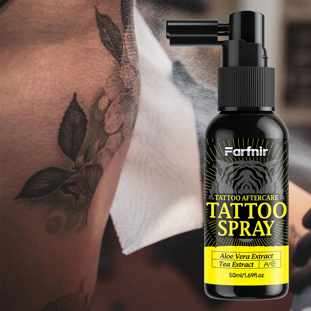 TATTOO SPRAY is suitable for pre- and post-tattoo care, helps maintain long-lasting color, and enhances color brightness. Oasis Select