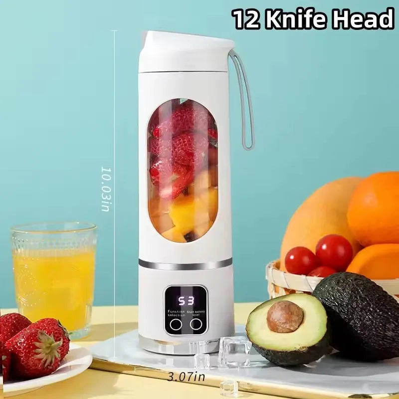 URGGU 450ML Mini USB Juicer Blender Cup – Digital Display