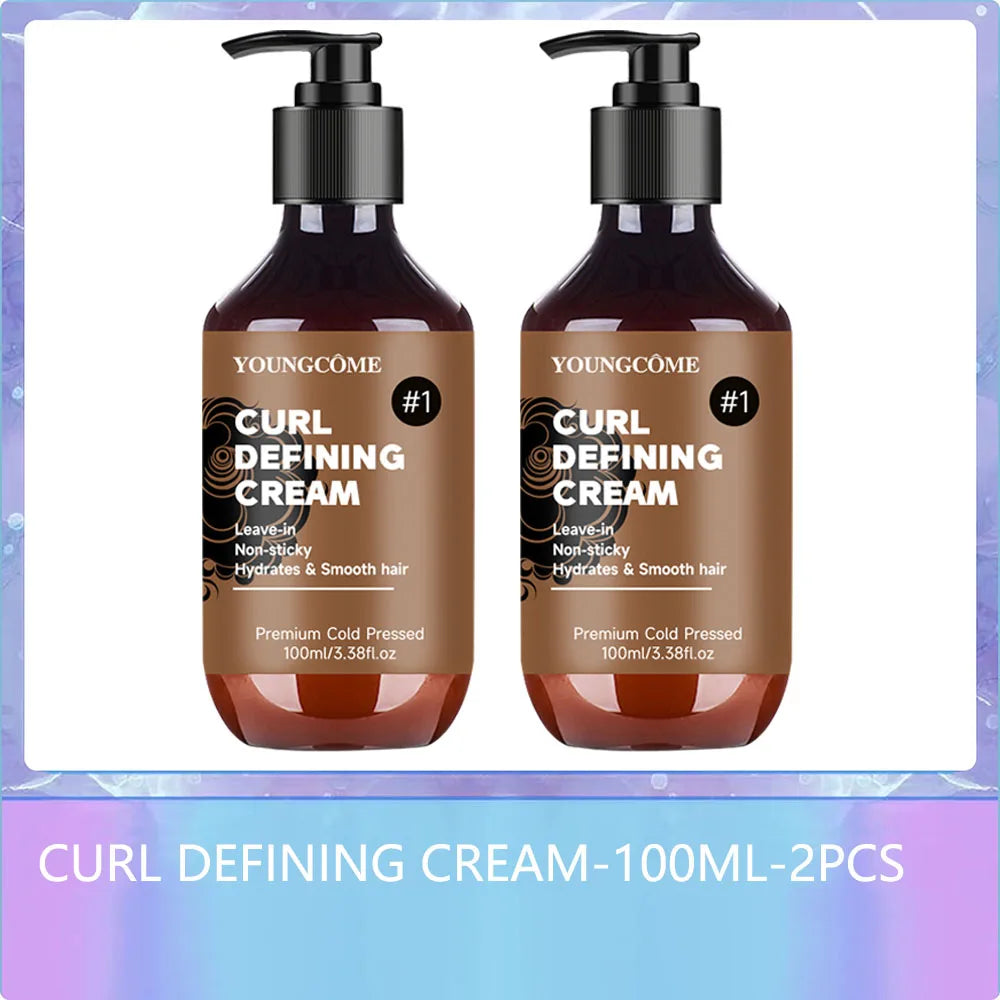 YOUNGCOME Curly Hair Styling Cream | Moisturizing Frizz Control Curl Styling Cream Oasis Select Smoothing & Straightening