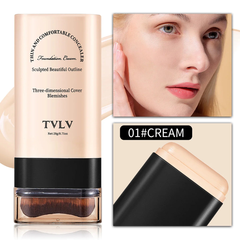Lightweight Full-Coverage Cream Concealer – All Skin Types Cream Concealer Oasis Select 01 CREAM