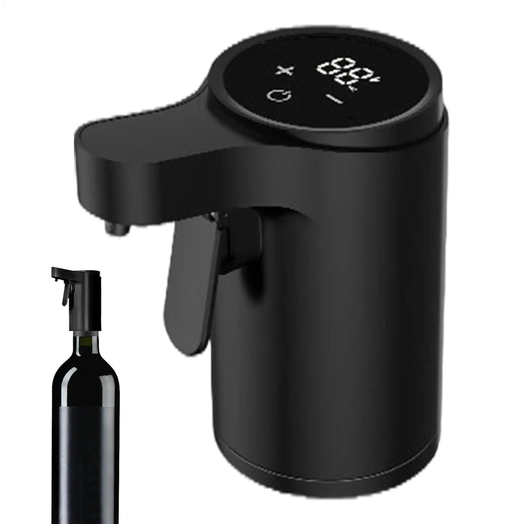 Wine Aerator Pourer Electric Touch Screen 4-Mode Digital Alcohol Bottle Dispenser Wine Accessories for Home Bar Office Travel Oasis Select