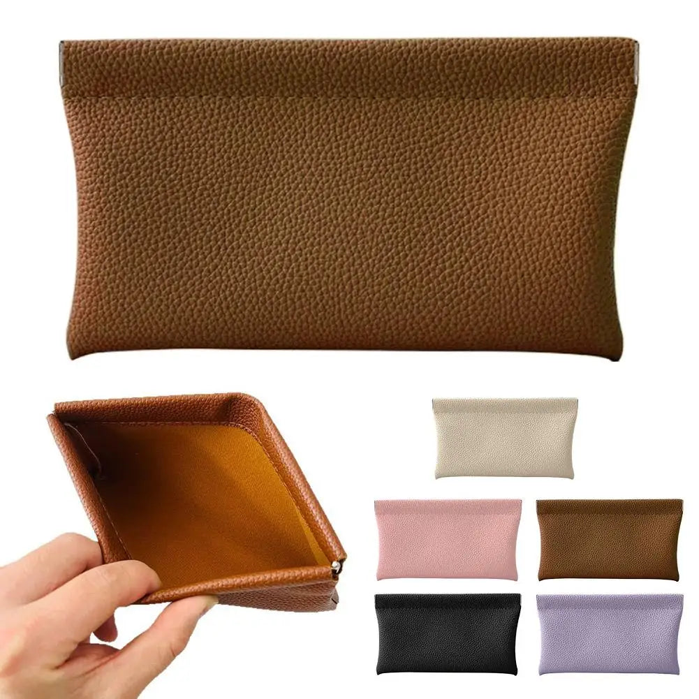 PU Leather Long Coin Purse – Multi-Function Zipper Wallet