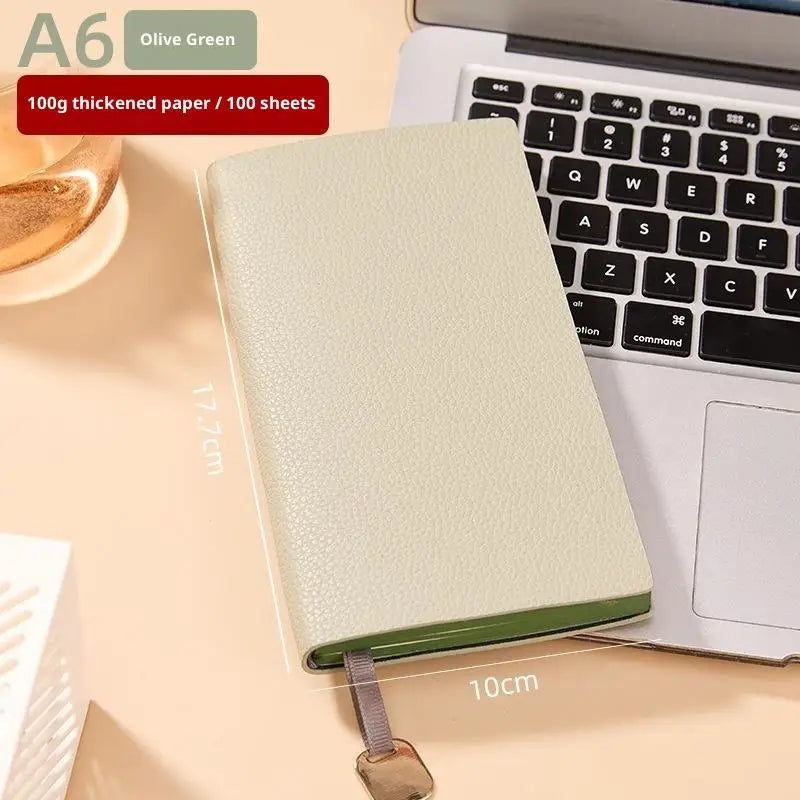 1pcs Business Notebook B5 A5 A6 Thick Leatherette Business Notebook Office Notepad Soft Cover Litchi Pattern Journal for Work Oasis Select A8