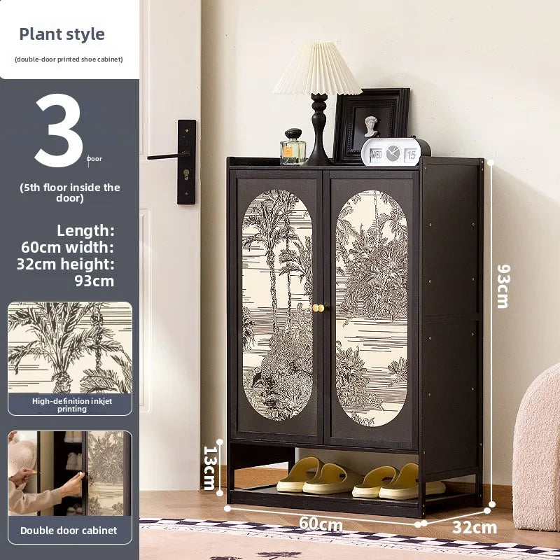 Shoe cabinet, multi-layer indoor corridor outside the door of the home, simple storage cabinet, dustproof, new storage cabinet Oasis Select Double door 7