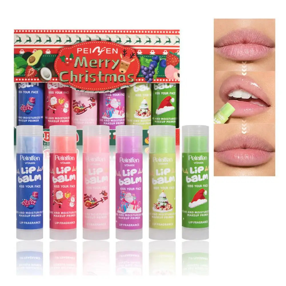 Color Changing Fruit Flavored Lip Balm Set, Anti Chapping Lip Mmoisturizers,6 Pack Natural Lip Balm Bulk Long Lasting Lip Care Oasis Select