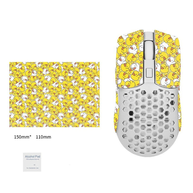 15*11cm DIY Anti-Slip Wireless Gaming Universal Style Mouse Sticker Sweat-Proof Mouse Grip Tape Wear-Resistant PC Desktop Laptop Oasis Select