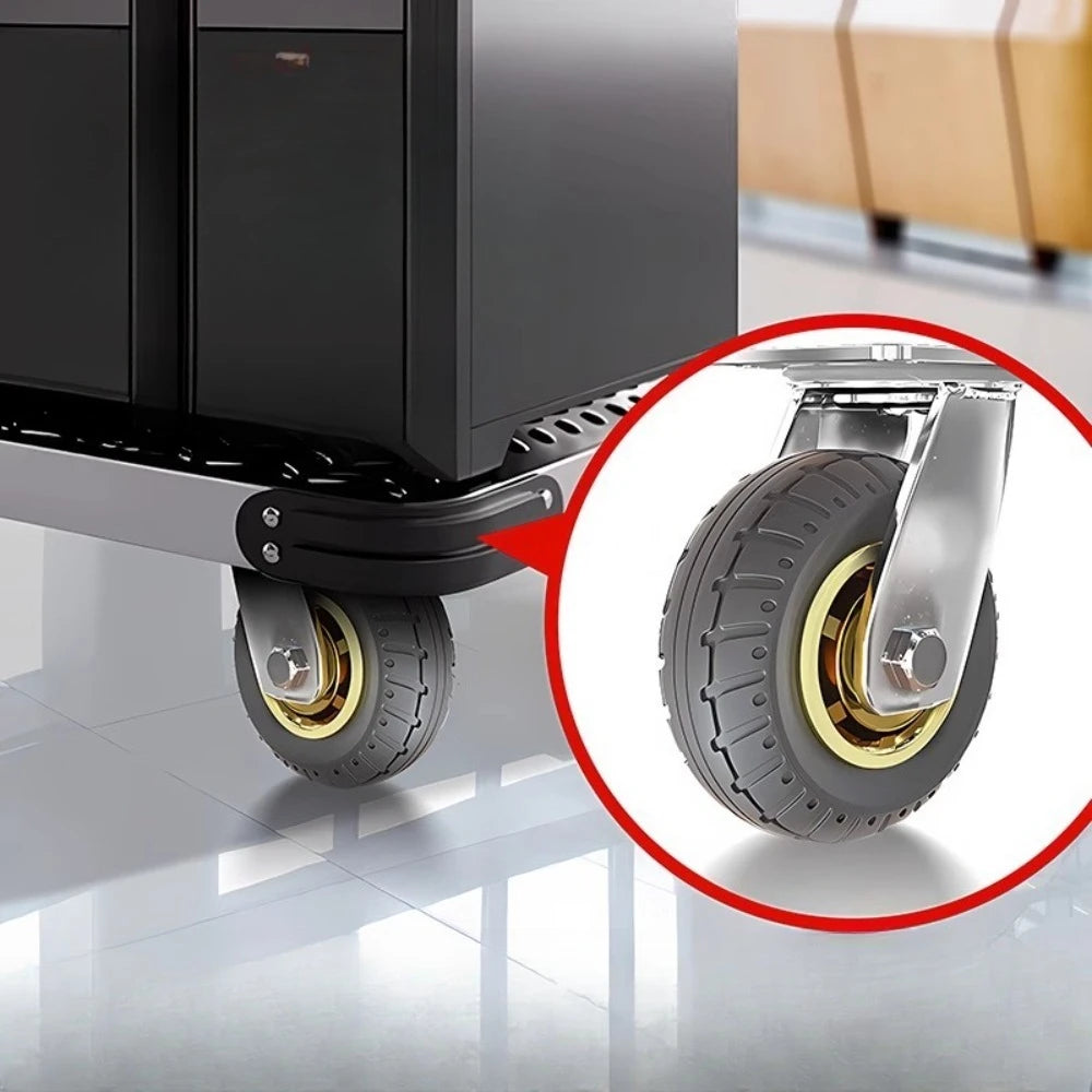 1pcs 3/4/5 Inches Universal Mute Wheel Soft Elastic Rubber Caster for Heavy Duty Carts Furniture Moving Assistant Oasis Select
