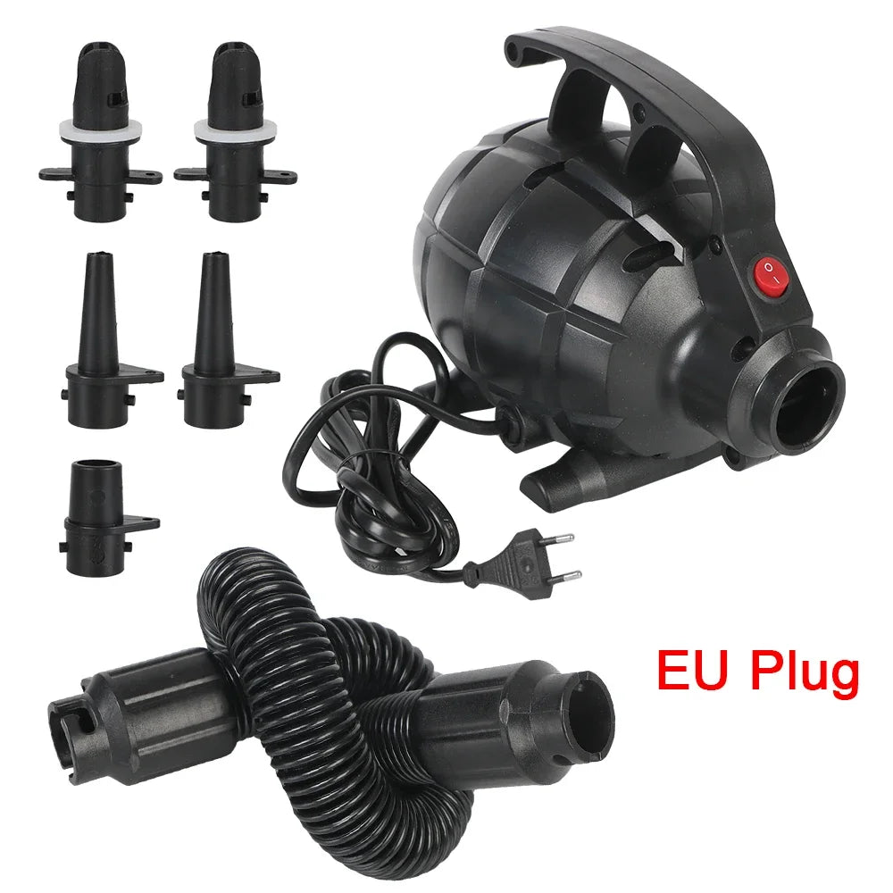 600W Electric Air Pump Inflation Deflation Dual Use with EU Plug Inflatable Pool Camping Home Use Oasis Select China Mainland black60.48