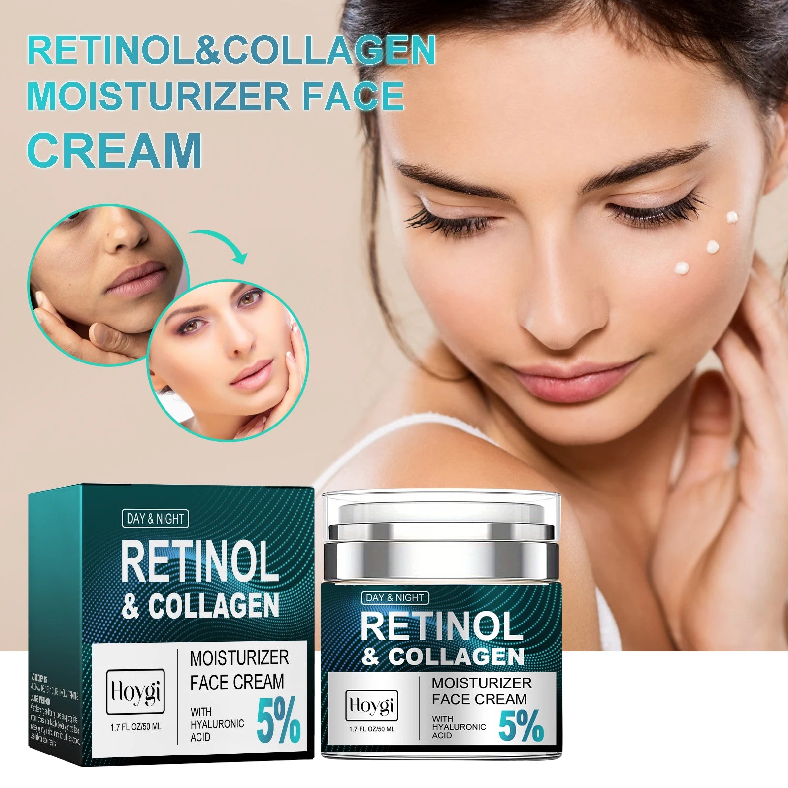 Hoygi Collagen Retinol & Hyaluronic Acid Anti-Aging Face Cream