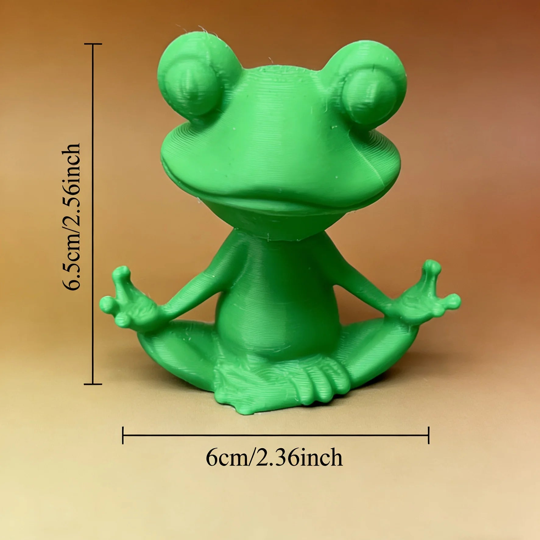 3D Meditation Frog Statue Yoga Lotus Pose Stable Cross Base Plastic Indoor and Outdoor Zen Statue Bookshelf Small Sculpture Oasis Select