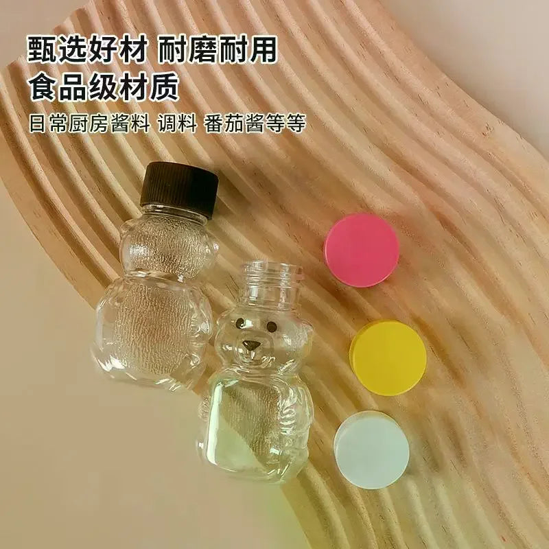 Mini Bear Squeeze Sauce Bottles | Portable Condiment Containers