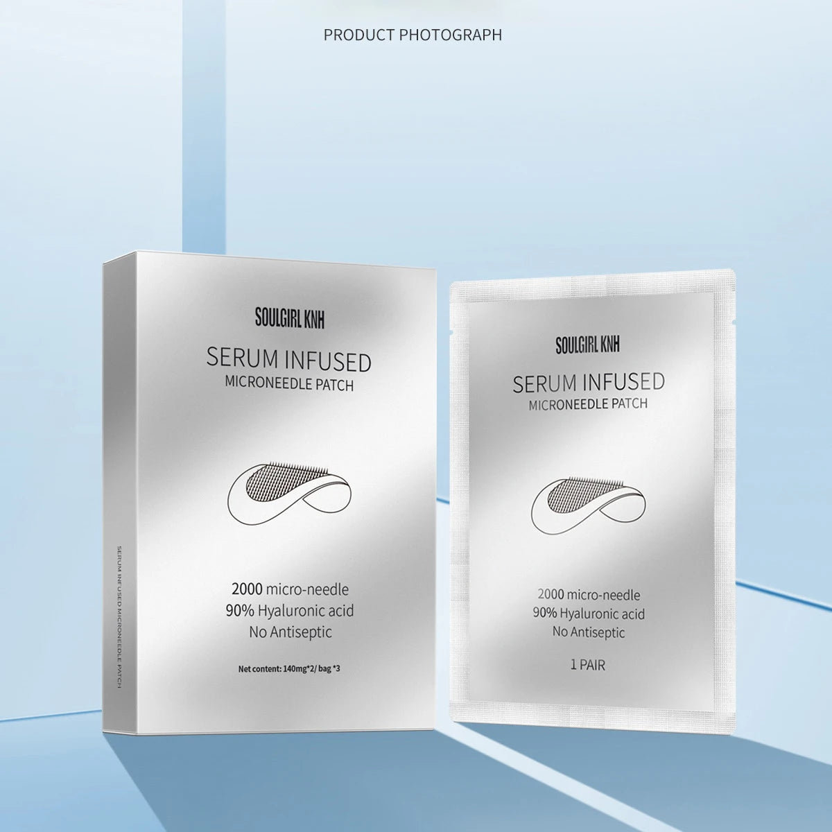 Hyaluronic Acid Microneedle Eye Patches – 3 Pairs, Hydrating