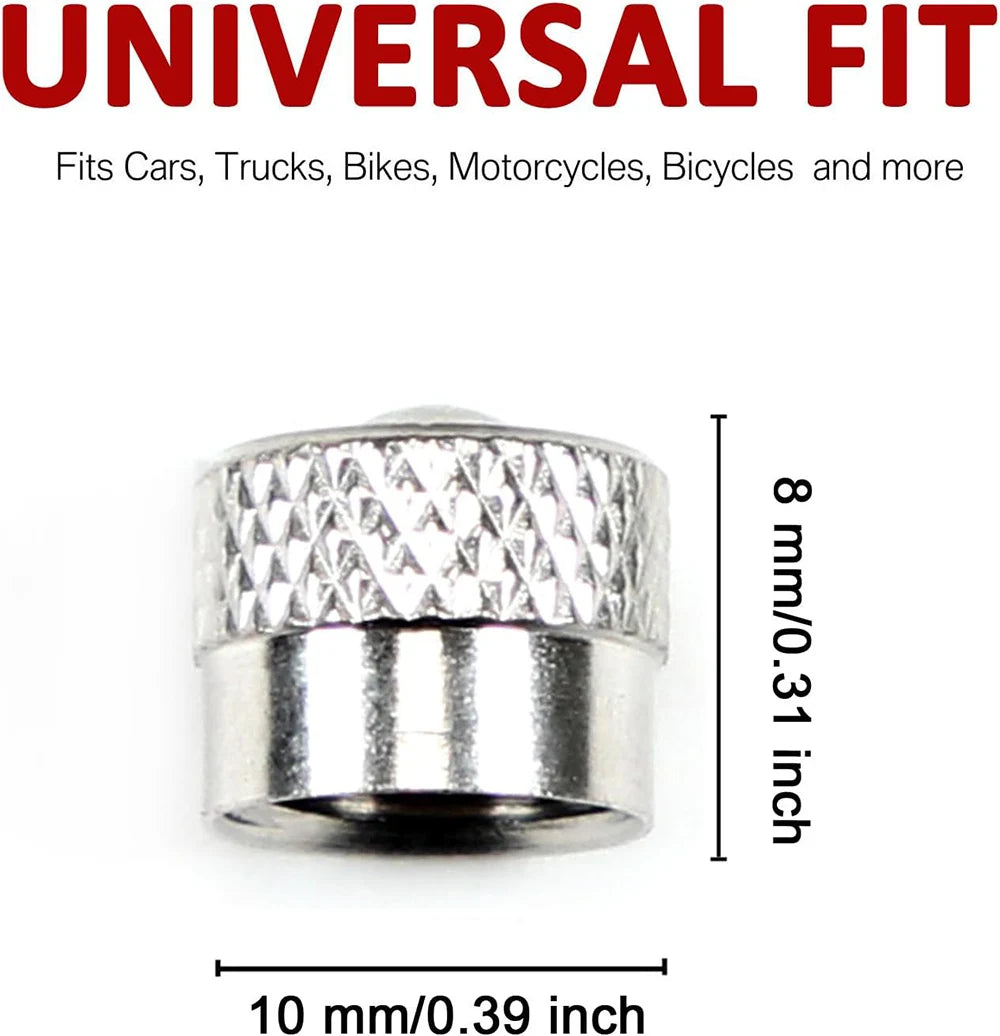 12Pcs Tire Valve Stem Caps, Premium Metal Brass Valve Stem Caps with Rubber Gasket,Tire Valve Dust Proof Covers Oasis Select