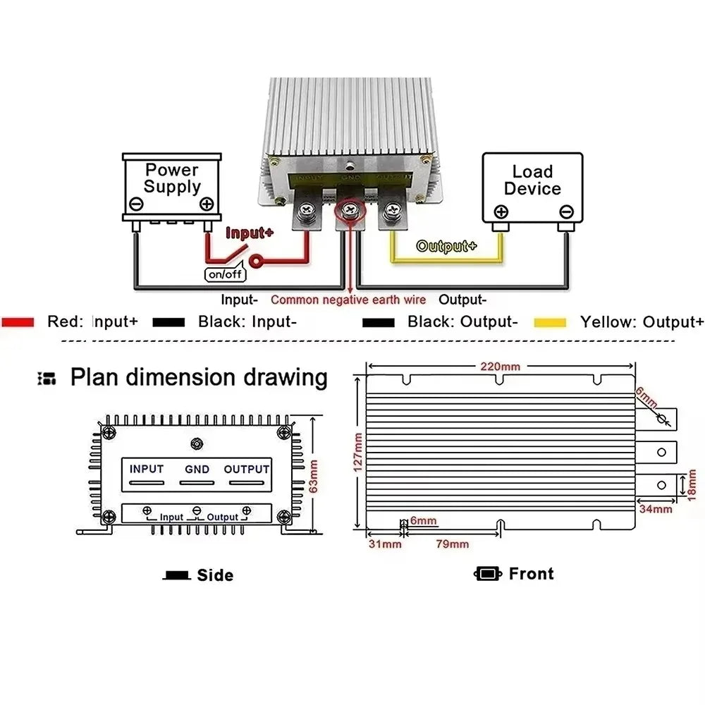 24 Volt to 48 Volt 60A 80A 40A 50A Power Supply 24V TO 48V DC DC boost module converter 24V to 48V Step-up Voltage Regulator Oasis Select