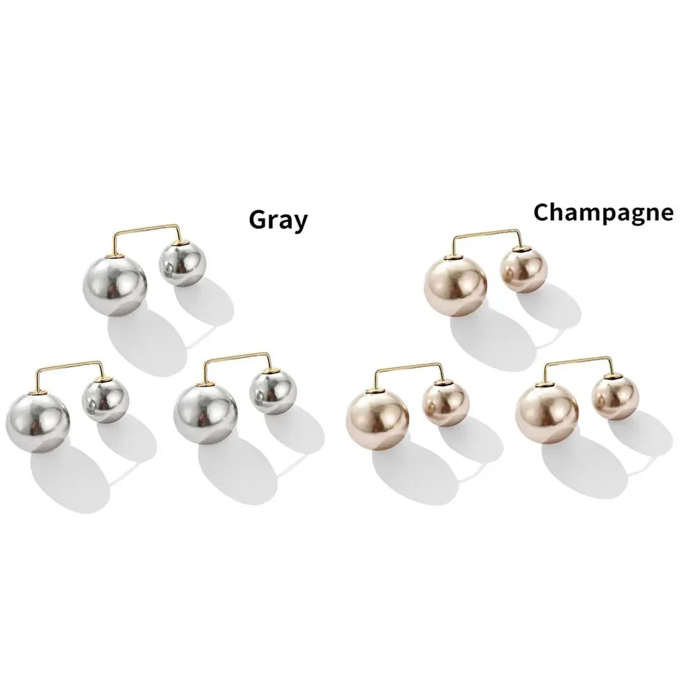 3/12PCS Pearl Non-Slip Safety Pins Dress Brooch Decoration Dress Waist Fastening Pins Collar Adjustment Scarf Fashion Versatile Oasis Select 6pcs mix 2
