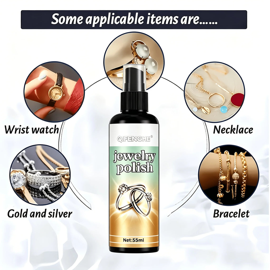 Advanced Jewelry Polishing Spray Tarnish & Oxidation Remover - Quick Brilliance Restoration Brightener for Long-lasting Luster Oasis Select Default Title
