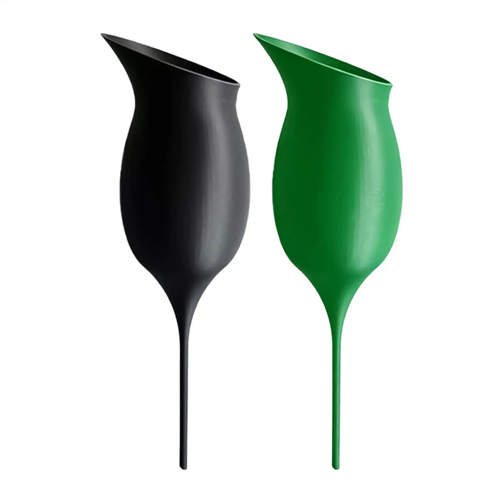 2Pcs Potted Self-Watering System for Indoor Plants Wine Glass-Shaped Root-Fed Irrigation Device Slow Release Osmotic Watering Oasis Select