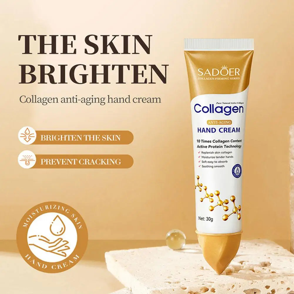 3pcs Sakura/Collagen Hand Cream Hydrating Moisturizing Cherry Blossom Essential Oil Deep Repairing Smoothing Hand Care Cream Oasis Select